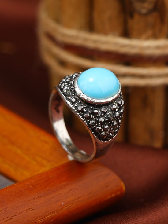 Vintage Imitation Turquoise Ring