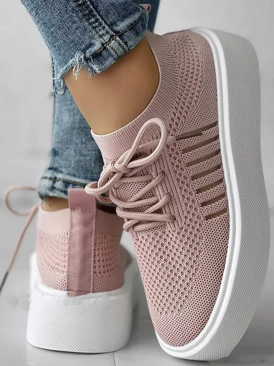 Casual Mesh Fabric Skate Shoes