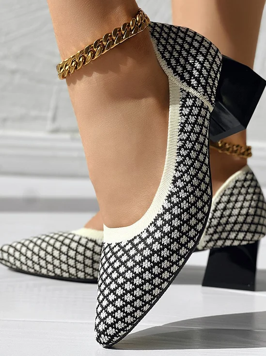 All Season Casual Plain Mesh Fabric Shallow Shoes