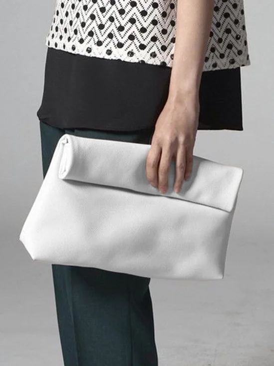 Minimalist Soft Magnetic Clutch Bag