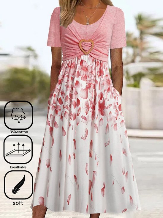 Casual Cotton-Blend Dress