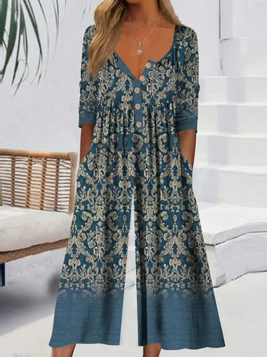 Ethnic Casual Jumpsuit