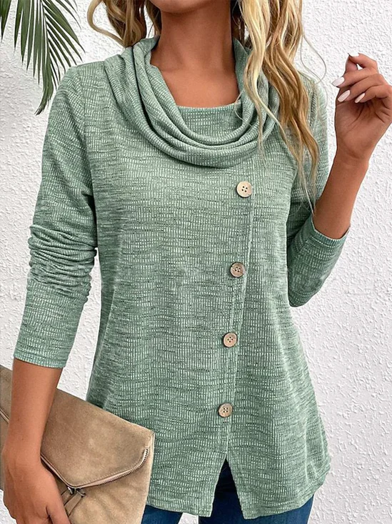 Floral Casual Jersey Loose Blouse