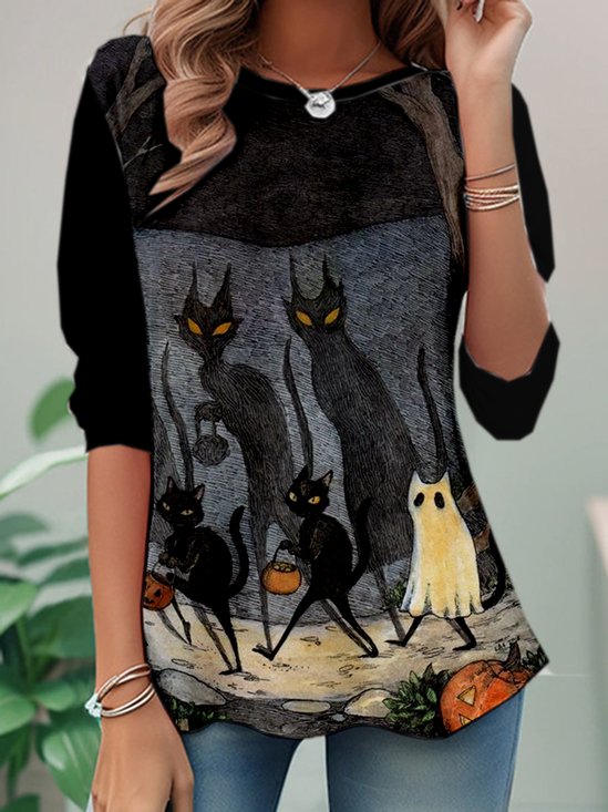 Casual Jersey Loose T-Shirt