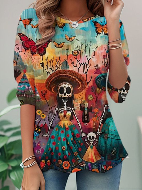 Casual Loose Crew Neck T-Shirt