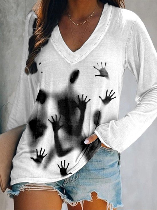 Abstract halloween ghost Abstract T-Shirt