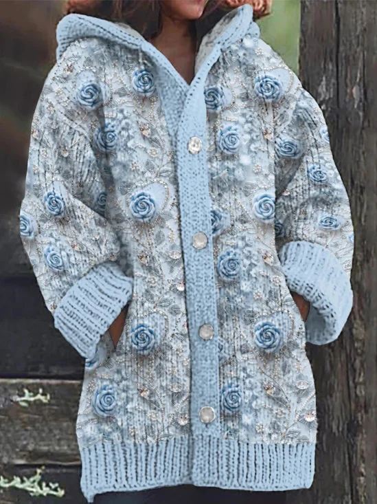 Casual Loose 3D Printing Kimono