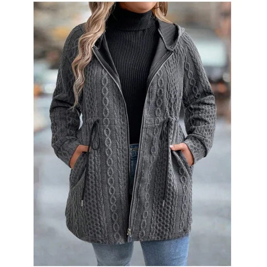 Casual Hoodie Loose Plain Jacket