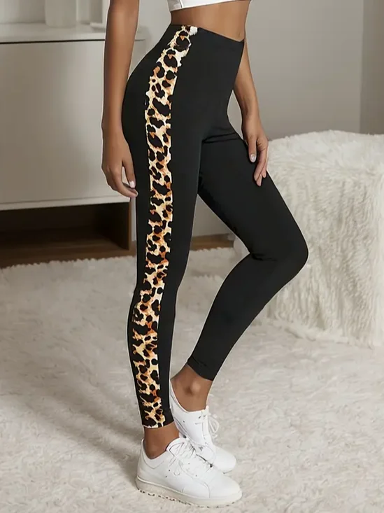 Women's Leopard Print Spring Casual Leggings