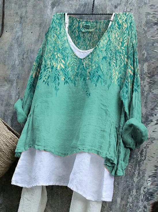 Plants Linen T-Shirt