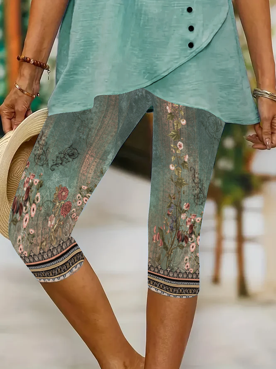 Floral leggings