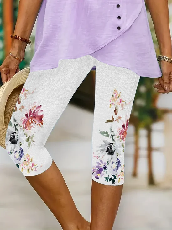 Floral leggings