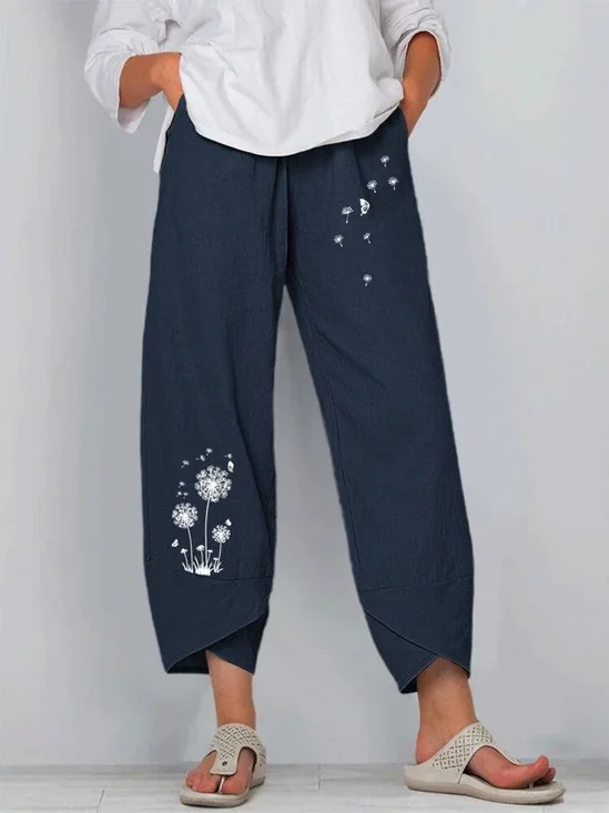 Women's Floral Print Casual Pants