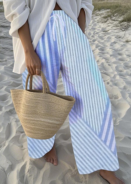 Loose Casual Striped Pants