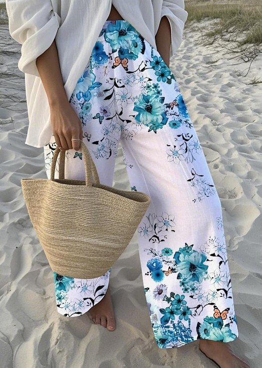 Loose Gradient Pattern Casual Pants