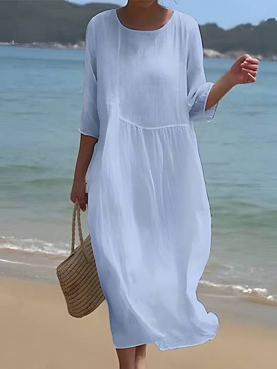 Loose Casual Dress With No