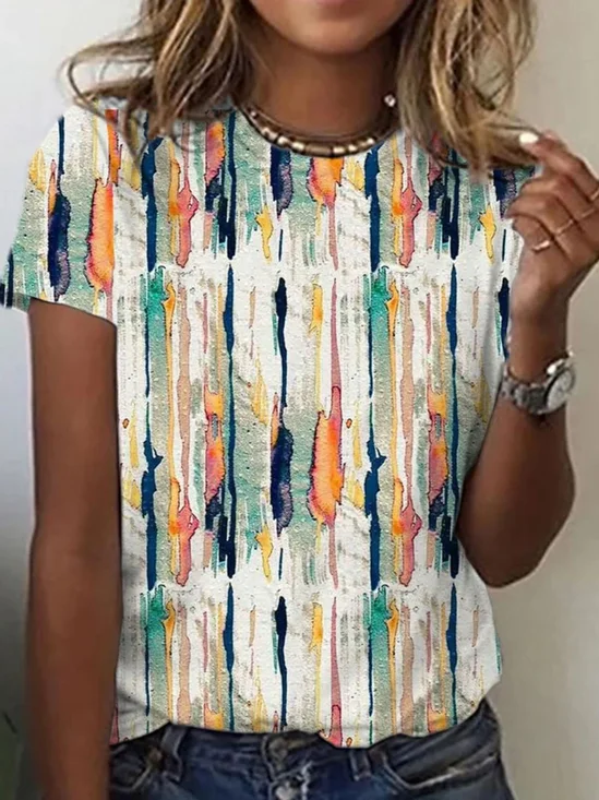 Casual Painting Regular Fit T-Shirt