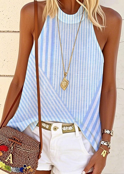 Halter Regular Fit Casual T-Shirt