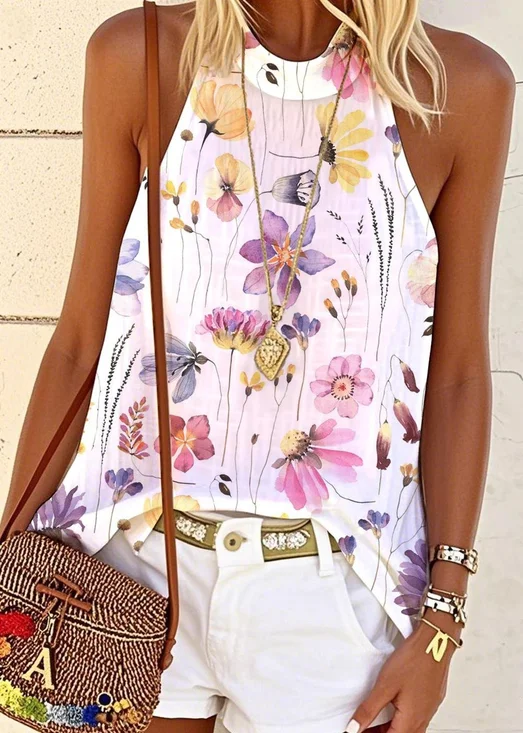 Sexy Botanical Pattern T-Shirt