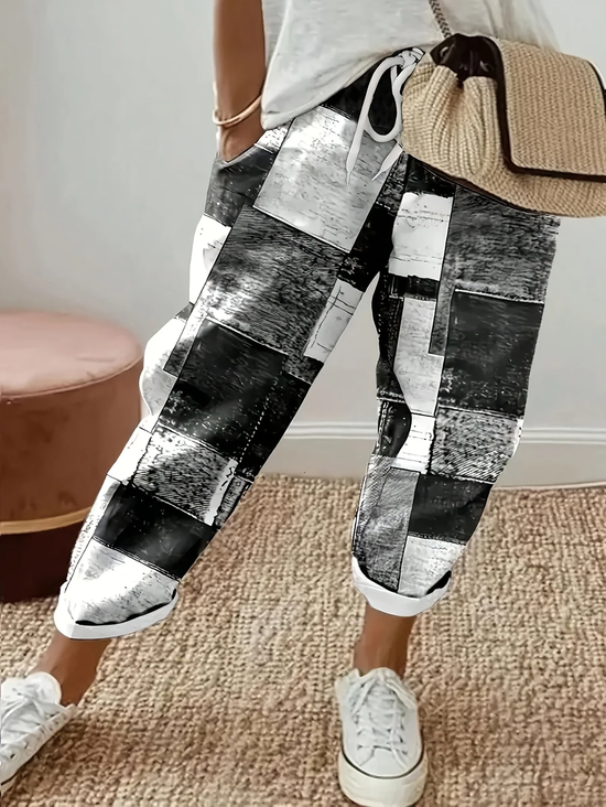Women's Geometric Print Casual Pants