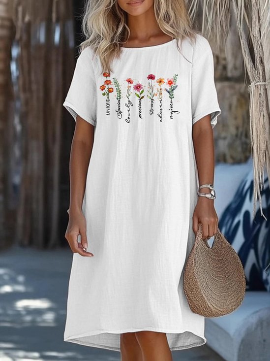 Regular Fit Casual Dress With No