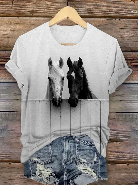 Casual Animal Regular Fit T-Shirt