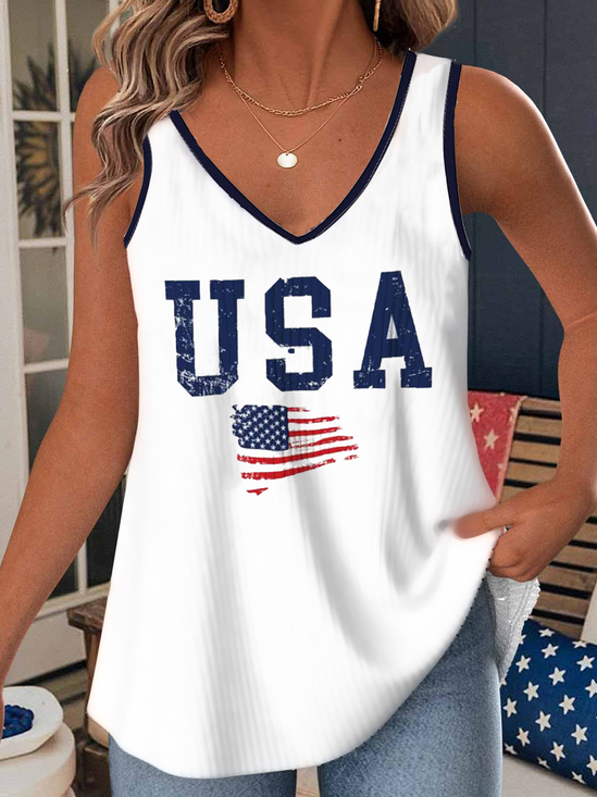 V Neck Casual Loose T-Shirt