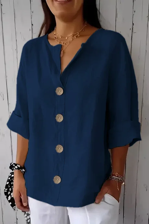 Elegant Shawl Collar Blouse