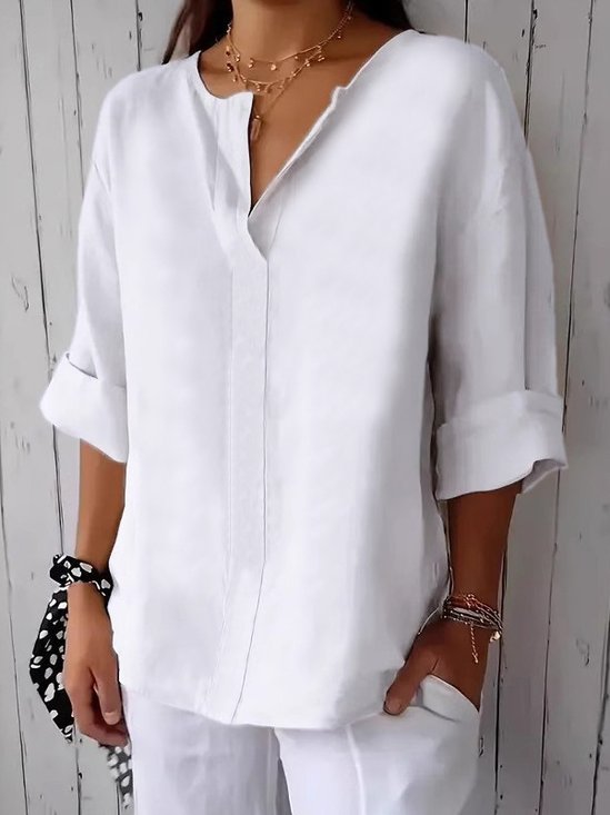 Casual Cotton Regular Fit Plain Shirt