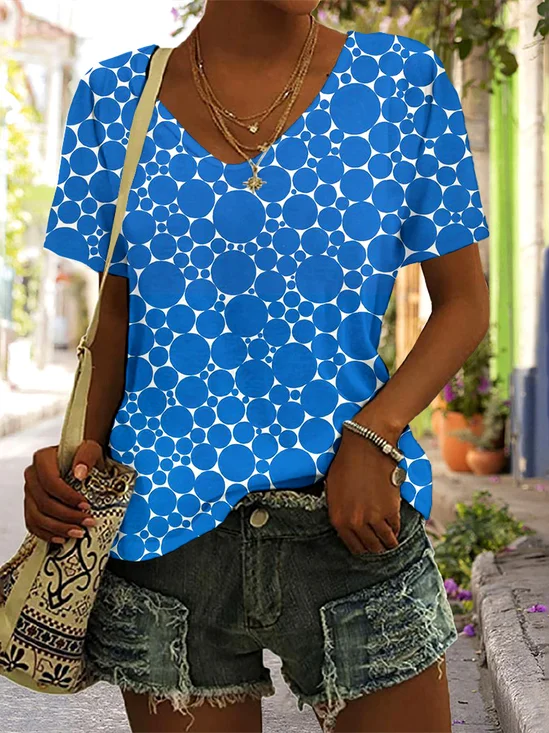 V Neck Casual T-Shirt