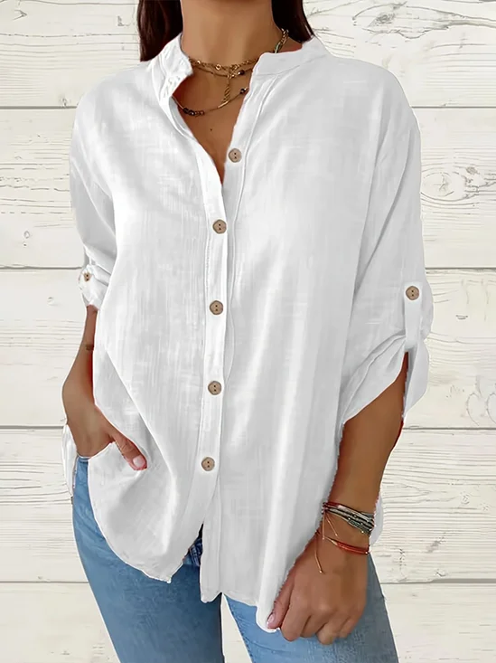 Women's Classic Button Casual Shirt