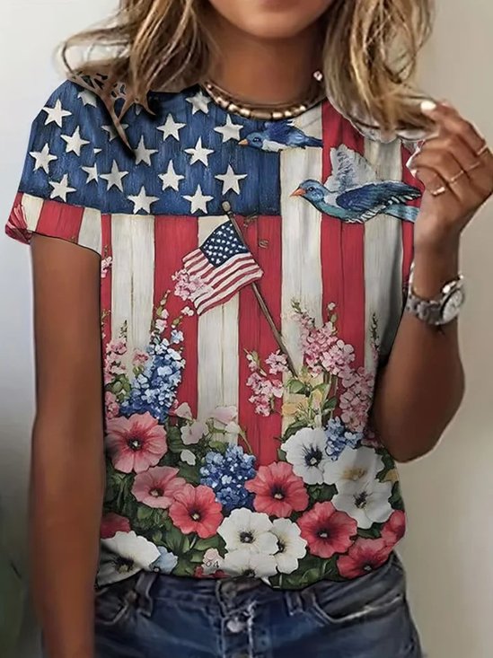 Women's Independence Day Print T-shirt