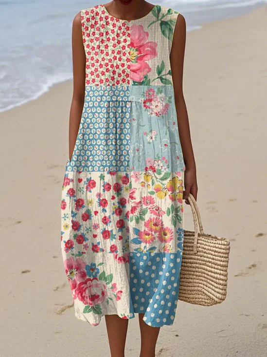 Nationality/Ethnic Casual Dress With No