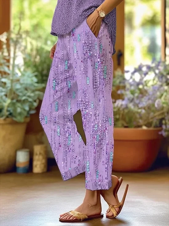 Women's Alzheimer's Print Casual Pants