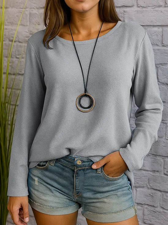 Cotton Crew Neck Regular Fit Casual T-Shirt