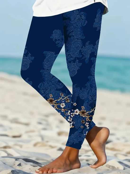 Printing Jersey Tight Casual Leggings