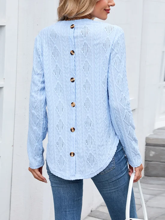 Casual Regular Fit Plain T-Shirt