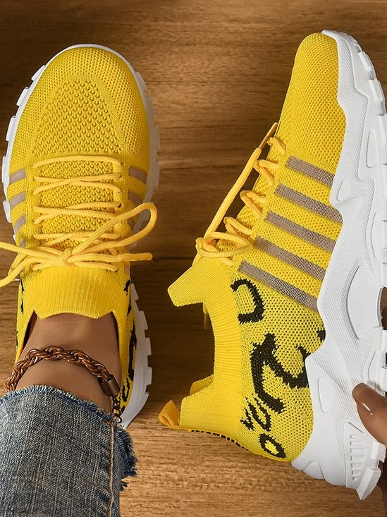 New Cross-border Women's Shoes Breathable Flying Woven Sports Shoes Retro Korean Casual Sports Shoes