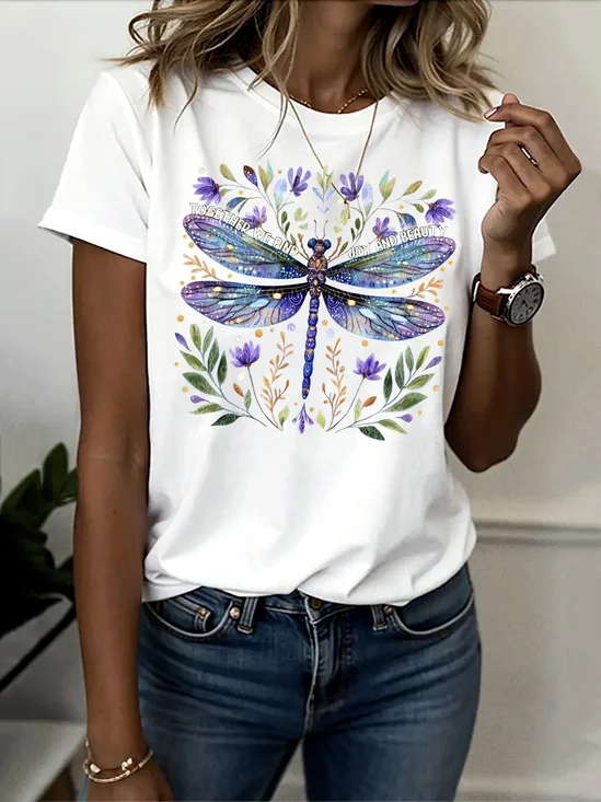 Regular Fit Vintage Plain T-Shirt