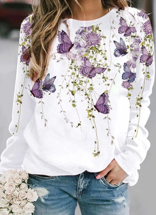 Casual Printing Sweatshirt