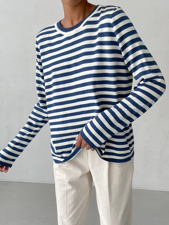 Loose Split Joint Wool/Knitting Urban Sweater