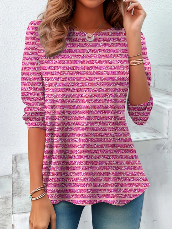 Casual Regular Fit Cotton T-Shirt