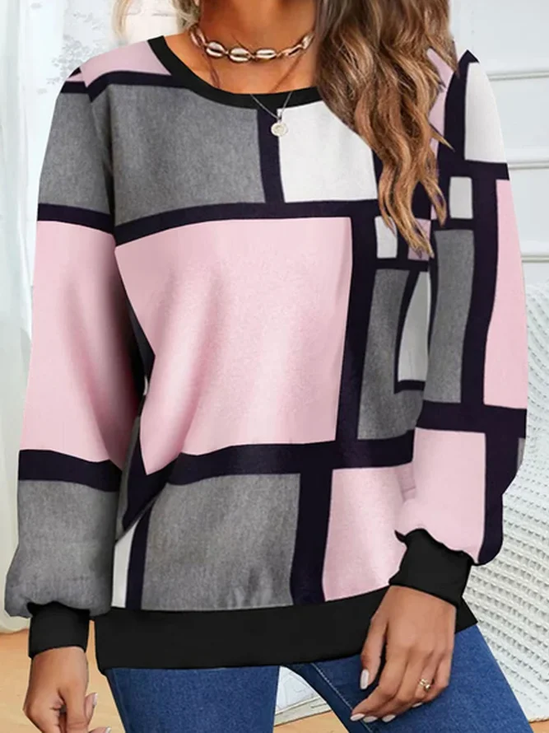 Casual Abstract Sweatshirt