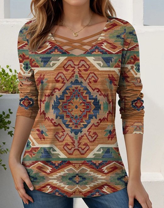 V Neck Casual T-Shirt