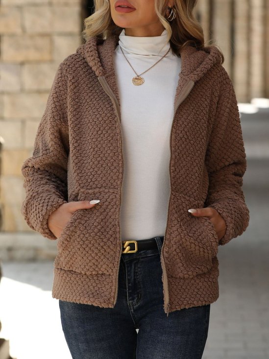 Regular Fit Casual Hoodie Jacket