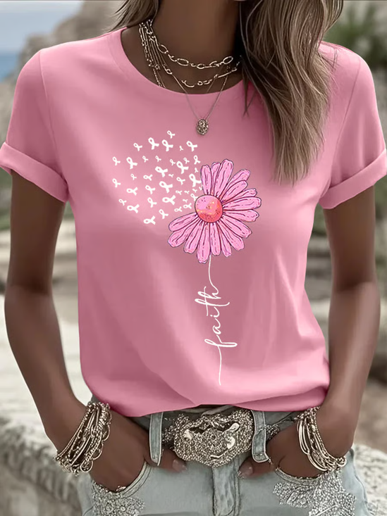 Women's Breast Cancer Faith T-Shirt