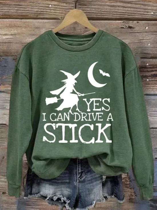 Regular Fit Halloween Casual Sweatshirt
