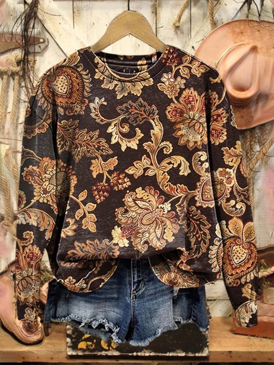 Casual Crew Neck Sweatshirt