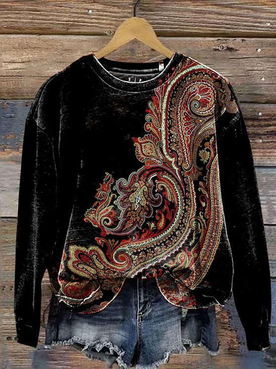 Casual Crew Neck Sweatshirt