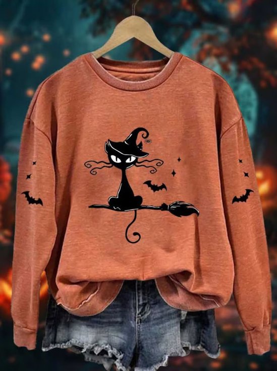 Cotton Ethnic Halloween Regular Fit Sweatshirt